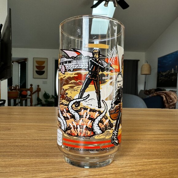 Star Wars Return Of The Jedi 1983 Burger King Glass Han Solo Sail Barge New - Picture 3 of 4